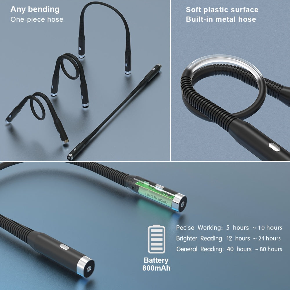 Cadeau idéal : Lampe FlexLight rechargeable USB, lumière réglable pour la lecture et le confort de tous.