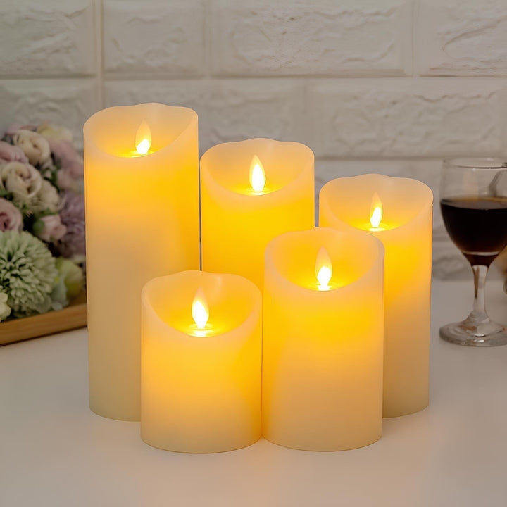 Bougies LED à piles, durables et sans flamme, pour un éclairage d'ambiance facile, lumineux et sécurisé.