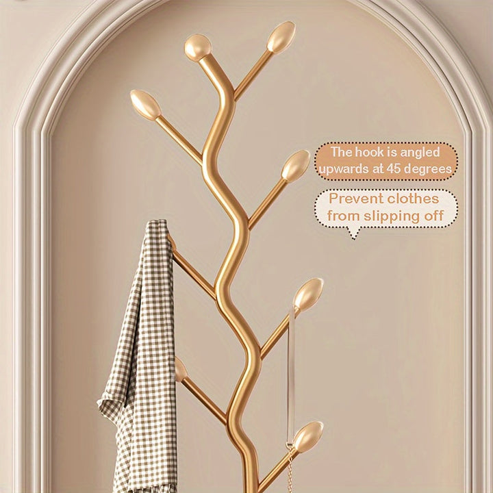 Porte-manteau BranchLine pour chambre ou couloir, design contemporain en métal, solution élégante de rangement.