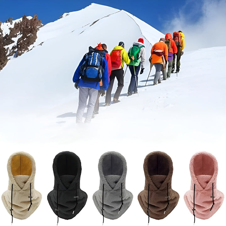 Cagoule unisex discrète et efficace, assure une chaleur constante face aux températures glaciales.