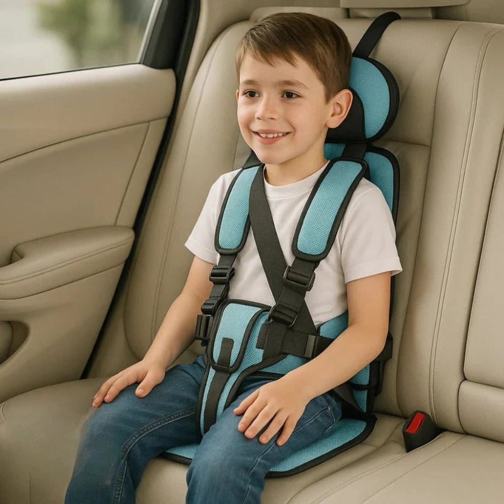 Siège auto enfant portable confortable, assure le bien-être de bébé lors des longs voyages.