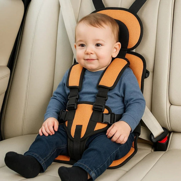 Sécurité enfant en voyage : siège auto portable ultra-compact, facile à transporter partout.