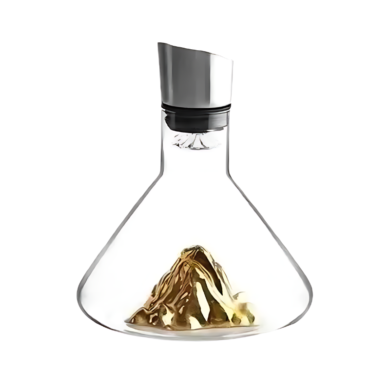 Cadeau parfait pour amateur de vin: carafe en cristal pour aération et filtration, améliorant chaque dégustation.