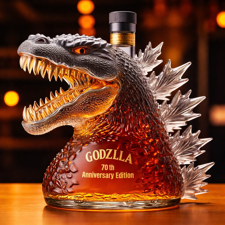 Carafe à whisky monstre en verre, pièce de décoration de bar originale, idéale pour les amateurs de spiritueux.