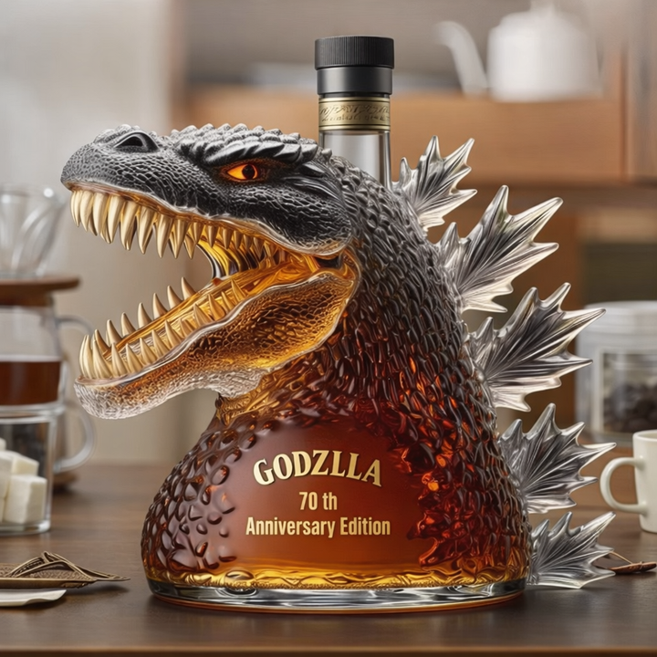 Carafe à whisky monstre en verre de qualité, cadeau original pour homme et décoration unique pour la maison.
