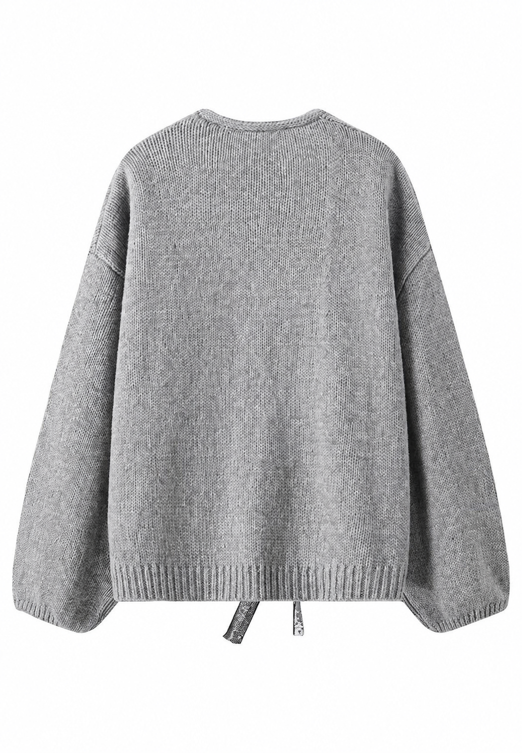 Cardigan élégant col V femme, jolis nœuds brillants. Parfait pour soirée festive ou événement spécial.