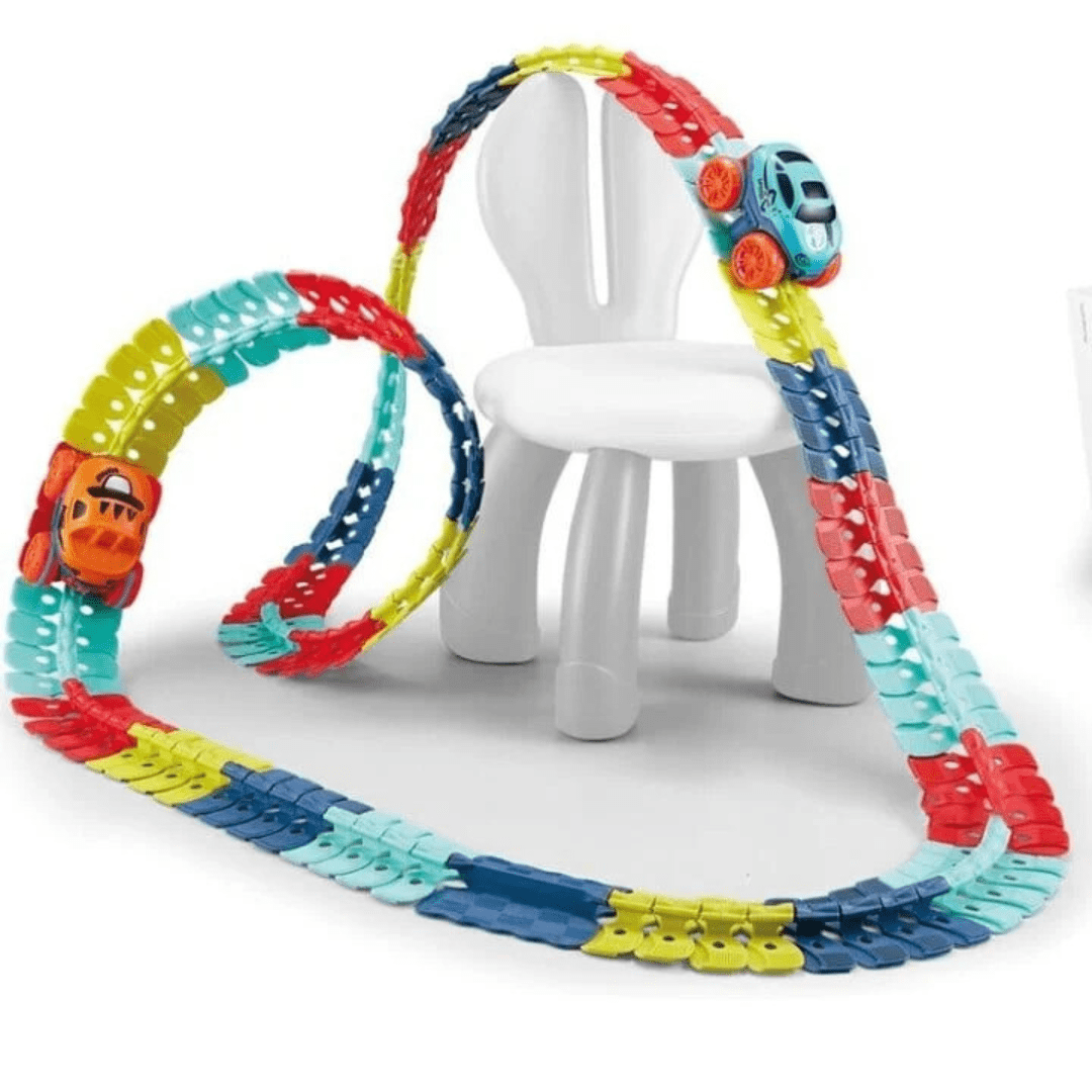 Circuit de course flexible anti-gravité pour enfants, jouet éducatif et amusant.
