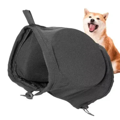 Casque pour animaux de compagnie protégeant l'audition des chiens, favorisant la détente et le bien-être.