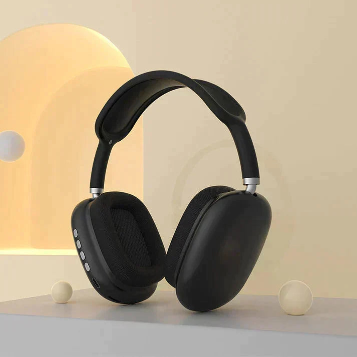 Casque audio sans fil Bluetooth HiFi, réduction de bruit active pour musique immersive et appels clairs.