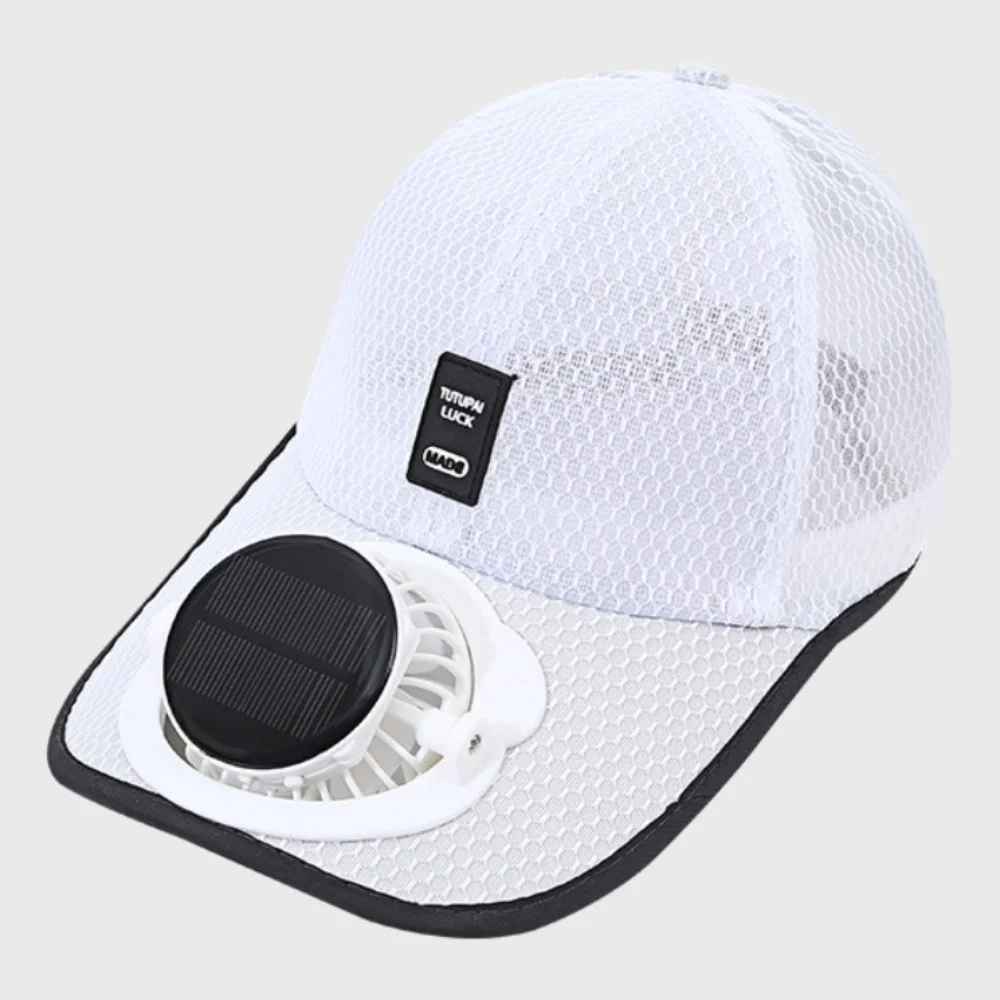 Casquette anti-UV avec mini ventilateur, parfaite pour le sport, la randonnée et toutes activités extérieures estivales.