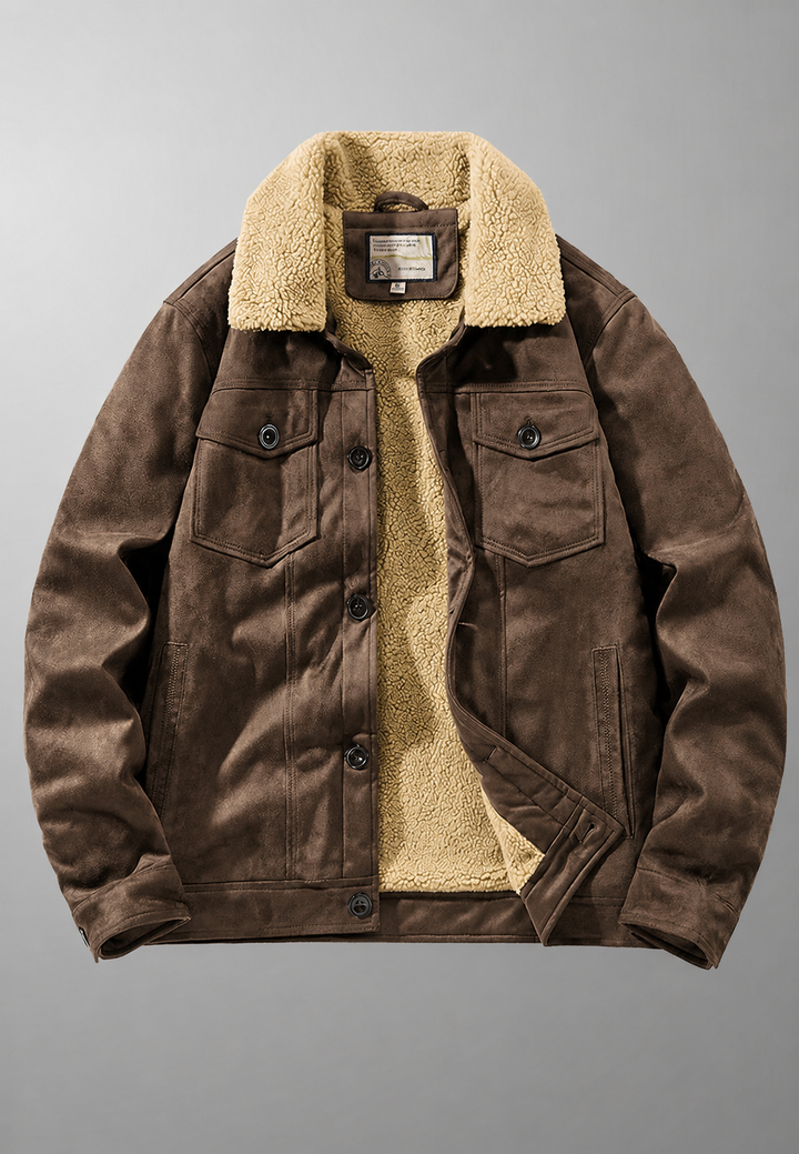 Veste hiver homme kaki, élégante et chaude. Parfaite pour l'automne et le froid.
