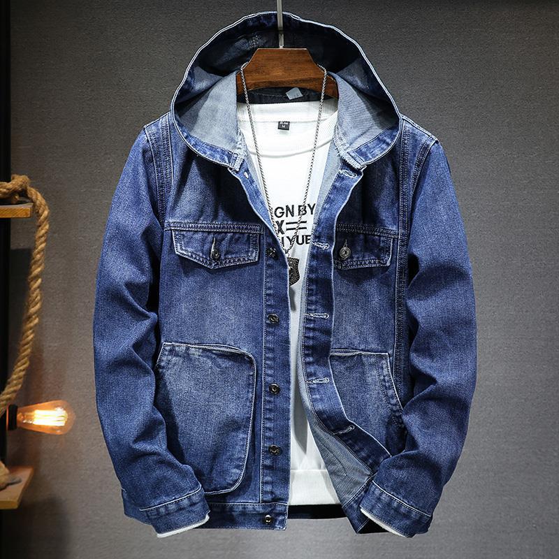 Veste à capuche homme polyvalente, effet délavé moderne, parfaite pour printemps/automne.