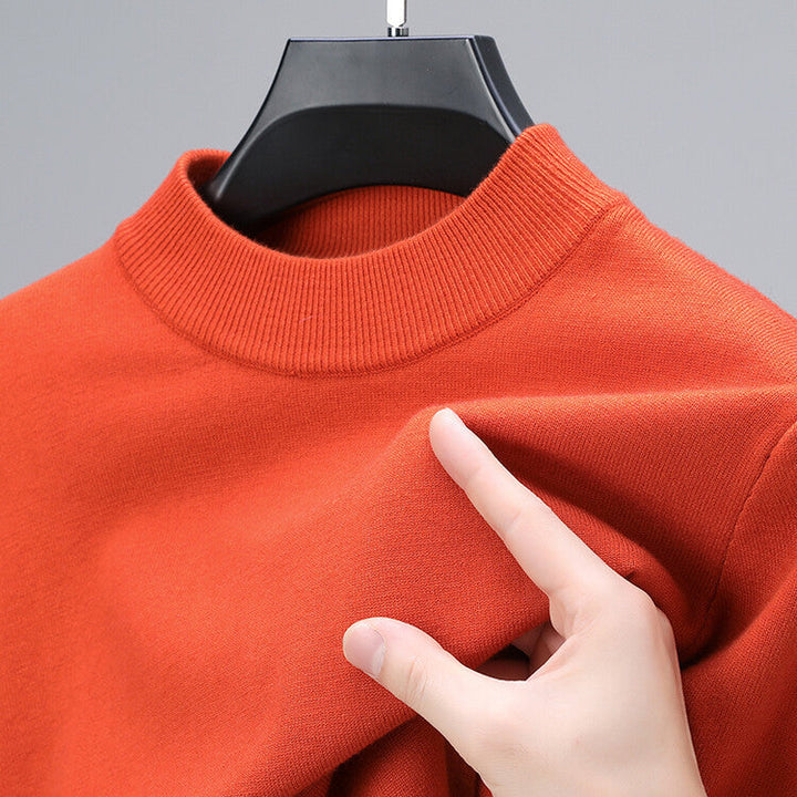 Chandail homme en maille douce, vêtement idéal pour un look casual et douillet en hiver.