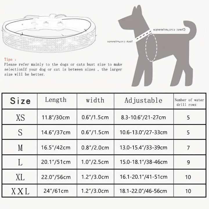Accessoire chien cuir marron réglable, confort optimal avec strass, résistant.