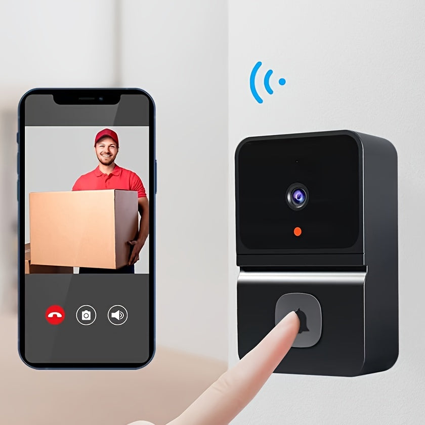Sonnette intelligente VisioBell avec vidéo HD, audio bidirectionnel pour sécurité et maison connectée.