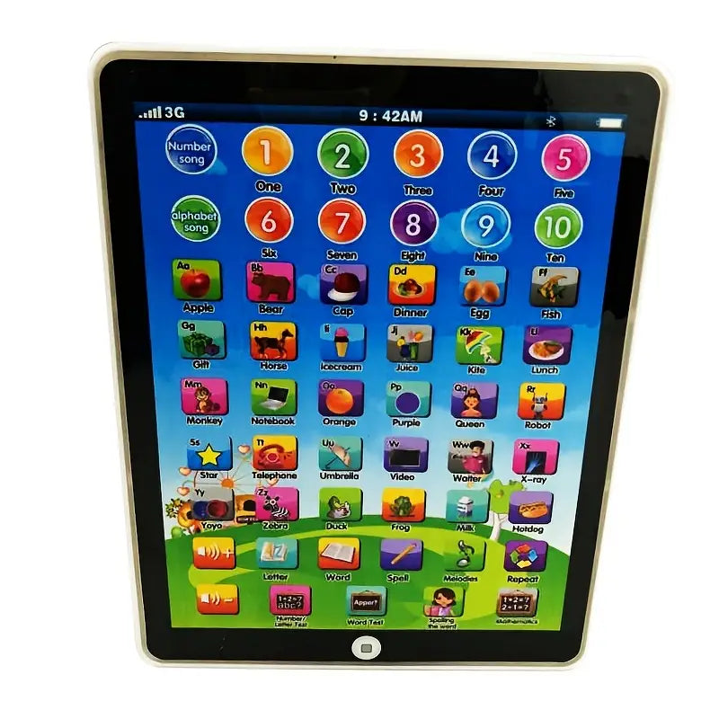 Apprentissage amusant avec la tablette éducative interactive. Jouet stimulant pour le développement des jeunes enfants.
