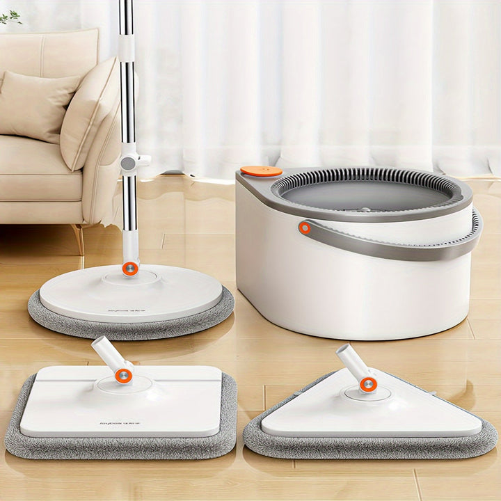 Tête de mop microfibre FlexiClean, performante pour capturer saleté et poussière, essorage mains libres.