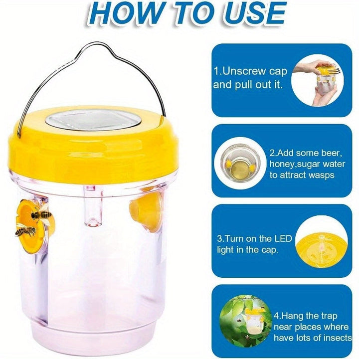 Piège solaire discret pour guêpes et frelons, garantit une protection anti-nuisibles dans votre jardin cet été.