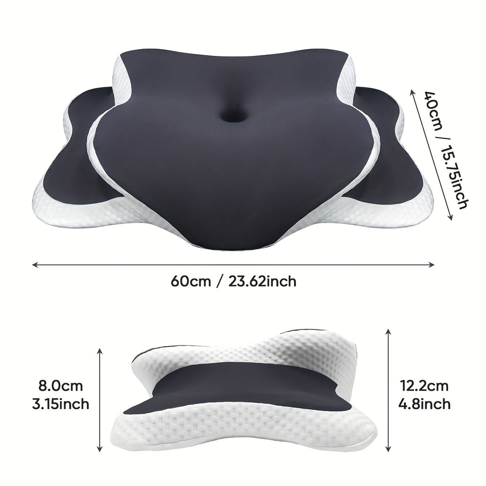 Coussin cervical confortable pour adultes, en mousse à mémoire pour un repos profond et sain.
