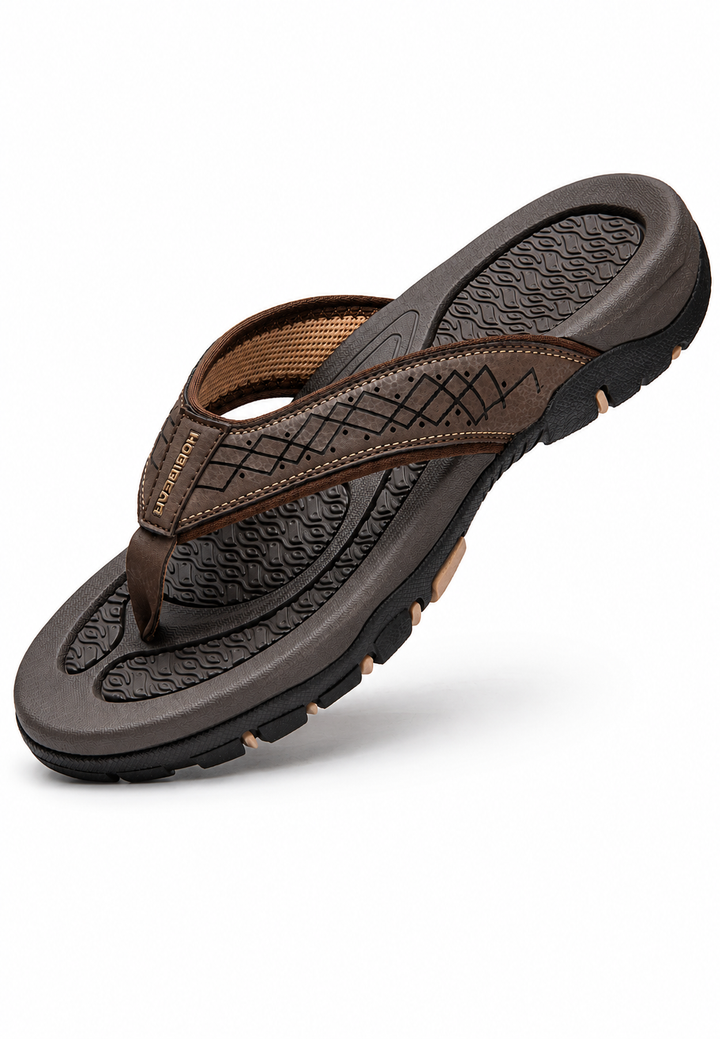 Sandales d'été homme confortables et légères, parfaites pour un look casual et la marche.