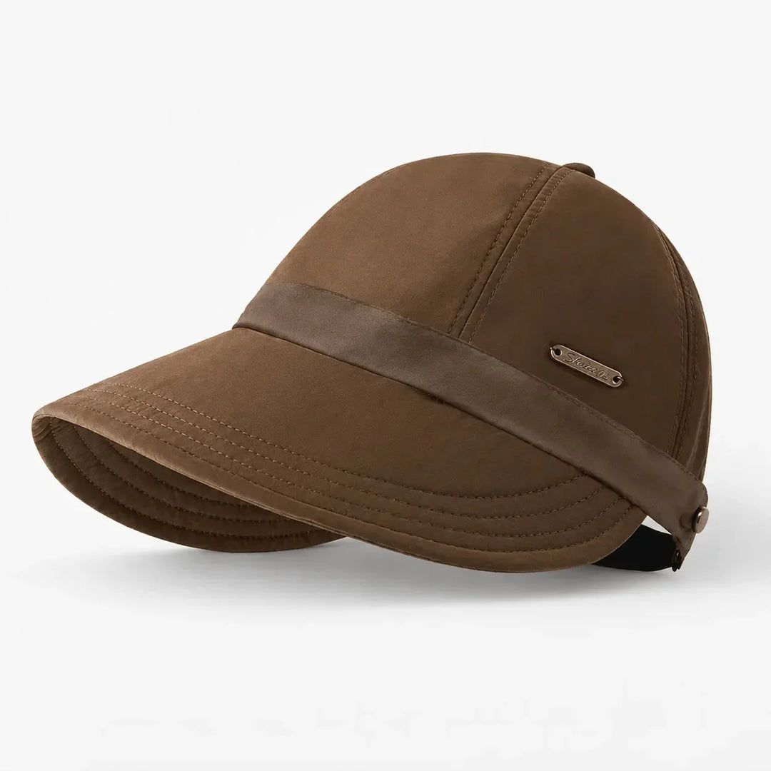Accessoire femme été: chapeau de soleil ajustable, UPF 50+ pour plage, piscine et protection solaire.