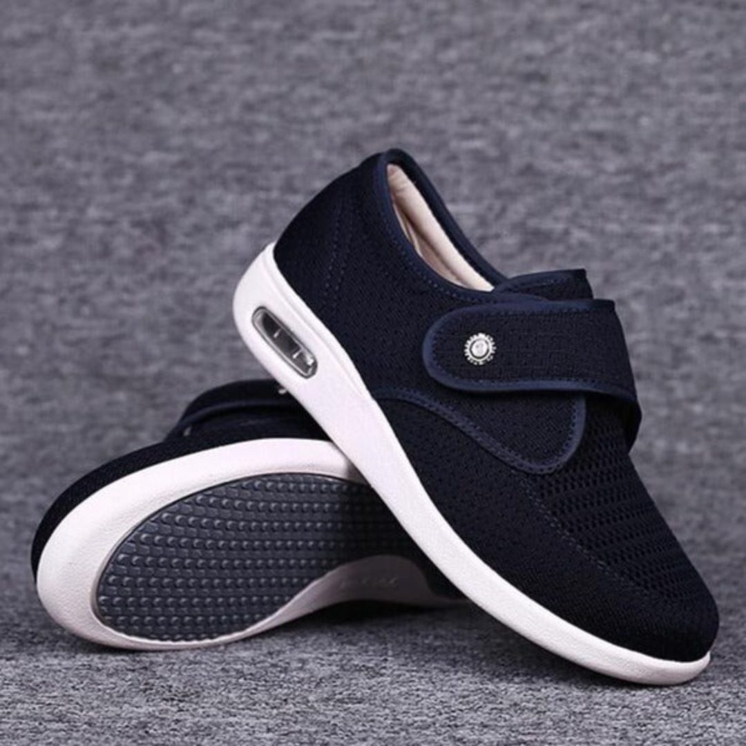 Chaussures décontractées pour femmes, avec bride réglable, offrant soutien et bien-être aux pieds sensibles au quotidien.