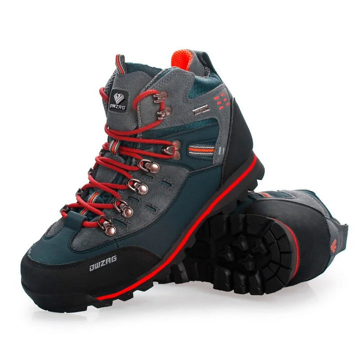 Chaussures de trekking hommes robustes, conçues pour un confort optimal et une longue durabilité sur les sentiers.