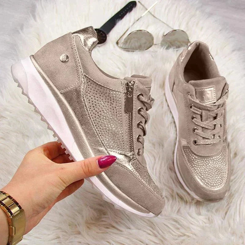 Chaussures de randonnée orthopédiques pour femmes. Confort et soutien plantaire durable pour la marche.