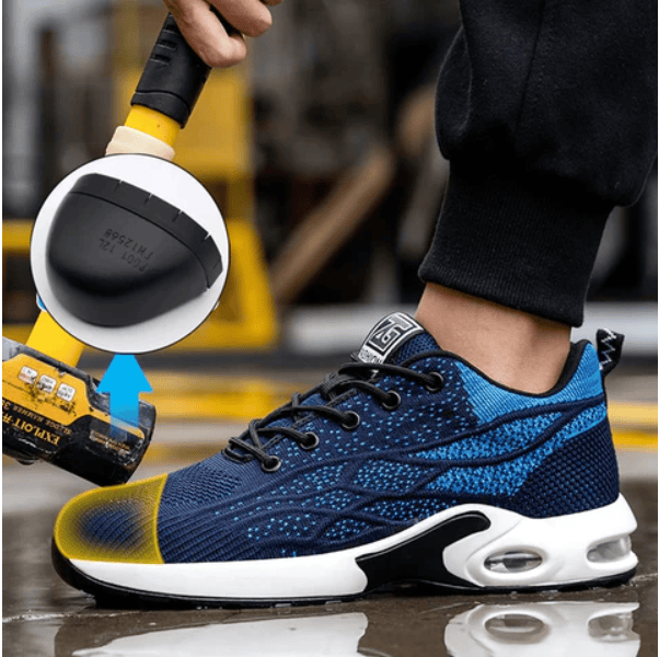 Protection optimale: chaussures de sécurité femme, respirantes, anti-choc, pour sécurité au travail.
