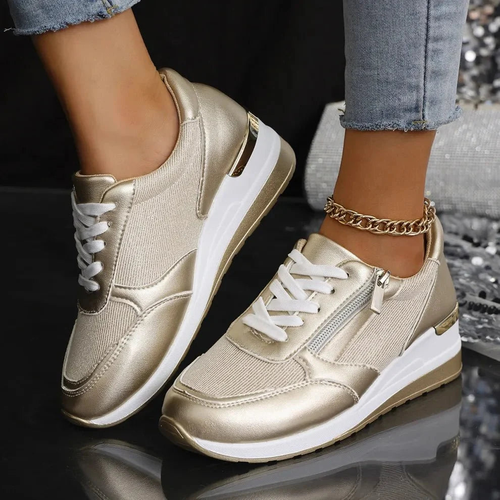 Chaussures de sport élégantes pour femmes, légères et confortables, idéales pour le quotidien et la marche.