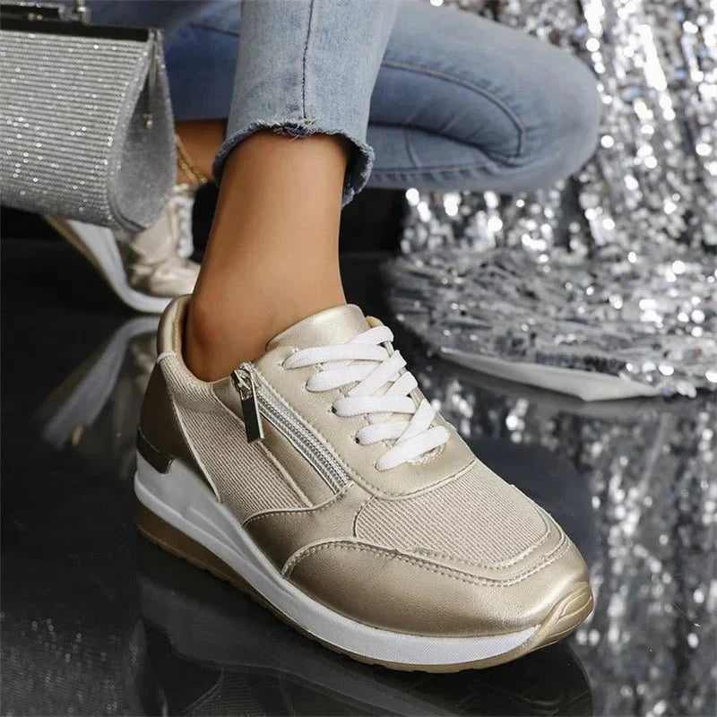 Chaussures de sport femme avec design moderne, ultra-légères et ultra-confortables, parfaites pour un usage quotidien.