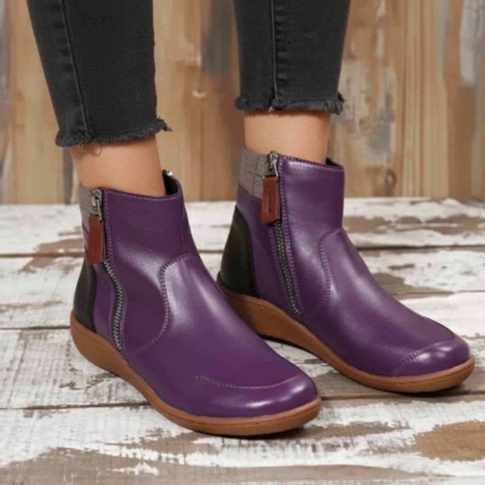 Confort optimal : chaussures femme orthopédiques, imperméables, antidérapantes. Idéales pour la marche hivernale et l'automne.