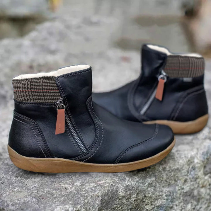 Chaussures femme imperméables, confort orthopédique et antidérapantes. Parfaites pour l'hiver et la marche.