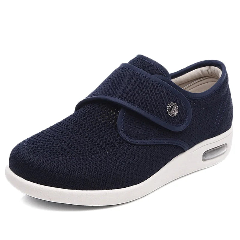 Chaussures femme ajustables pour pieds œdémateux, diabétiques ou avec oignons. Soutien et confort orthopédique.