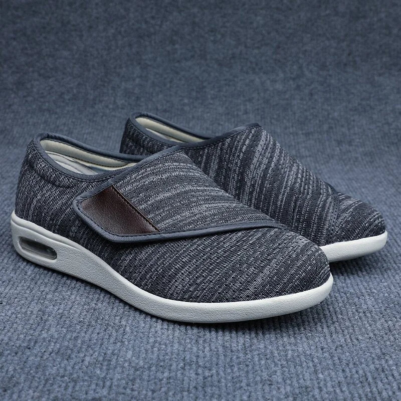 Confortables chaussures diabétiques, largeur ajustable, soulagent la douleur, idéales pour oignons.