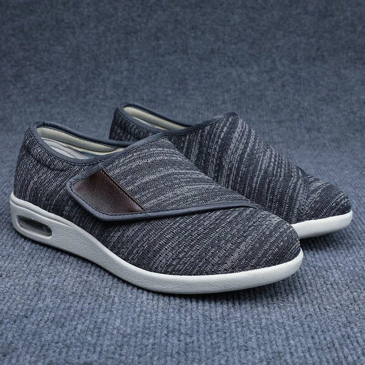 Confortables chaussures diabétiques, largeur ajustable, soulagent la douleur, idéales pour oignons.