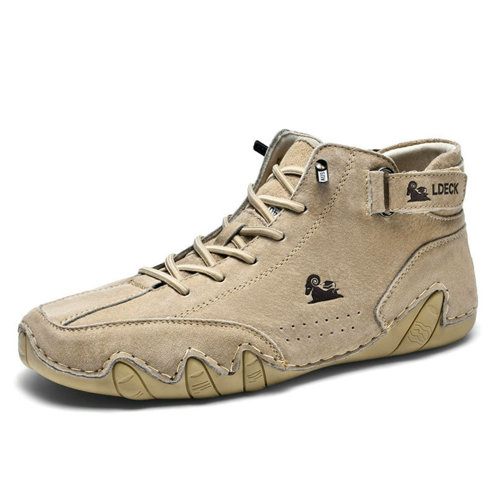 Chaussures orthopédiques hommes imperméables et respirantes, idéales marche/randonnée légère, grand confort.