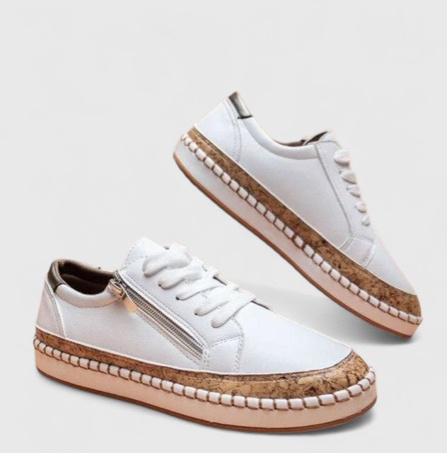 Mocassins décontractés orthopédiques pour femmes, antidérapants, assurant confort, soutien plantaire et enfilage facile.