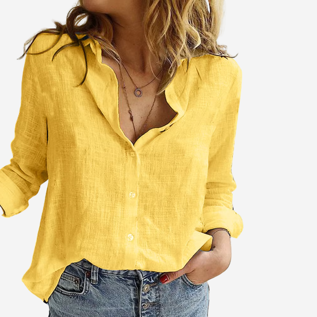 Chemise femme fluide et boutonnée, pour un look décontracté chic, confortable et moderne en toute saison.