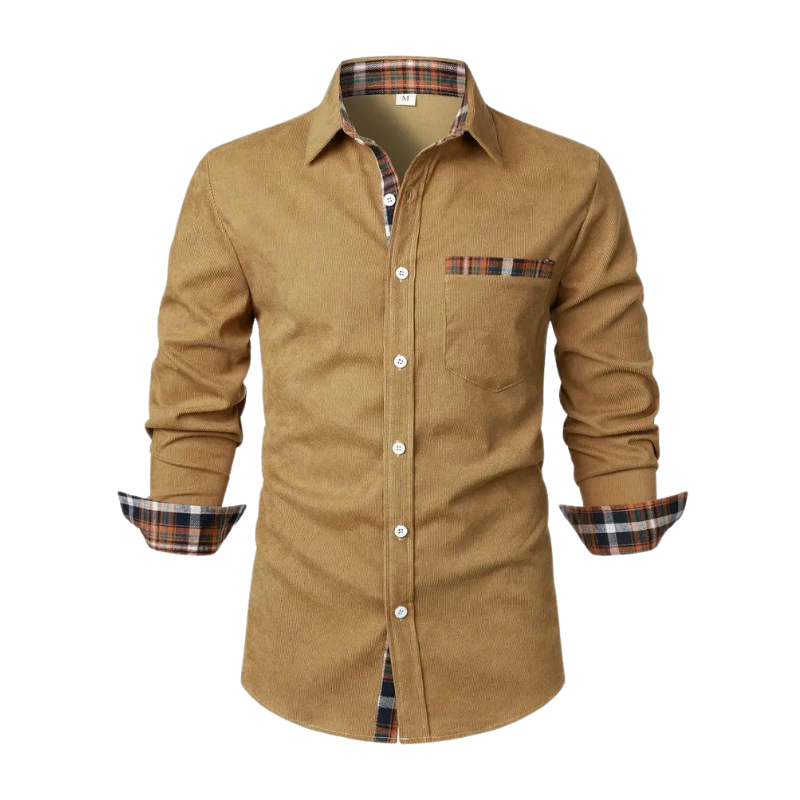 Chemise homme décontractée à manches longues. Parfaite pour un look casual élégant, idéal au quotidien ou superposition.