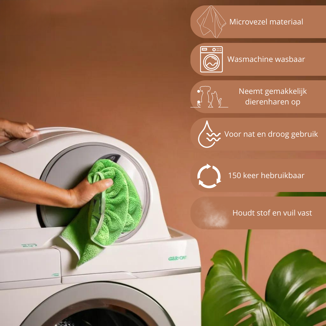 Chiffon de rechange réutilisable, lavable pour serpillère universelle. Solution économique et écologique pour sols.