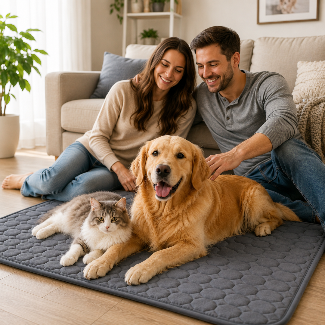 Tapis réfrigérant pour chien, soulage la chaleur estivale, confort et fraîcheur.