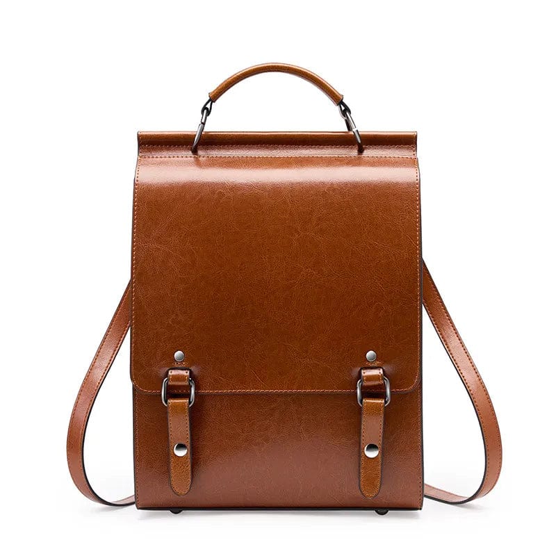 Sac à dos femme élégant en cuir, idéal pour le quotidien, le travail ou les études.