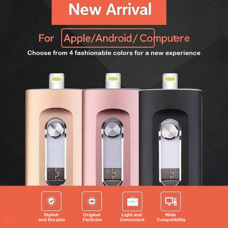 Mémoire flash USB C portable pour smartphone, tablette et PC. Stockage universel grande capacité, transfert USB 3.0.