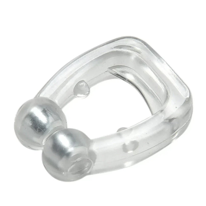 Clip nasal anti-ronflement en silicone doux pour une nuit paisible. Solution non-invasive et confortable pour le bien-être.