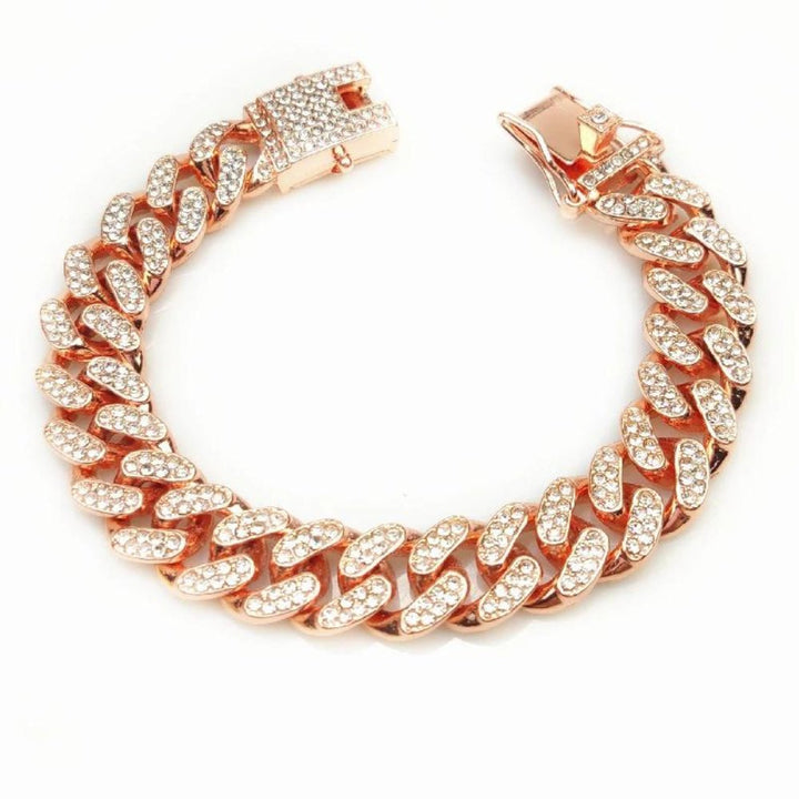 Accessoire luxe : collier chaîne doré éclatant pour chien, confort et sécurité.
