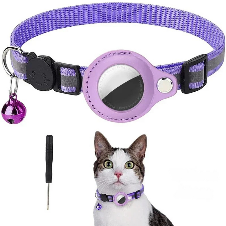 Collier traceur GPS étanche et compact pour animaux. Accessoire de surveillance et sécurité chien/chat.