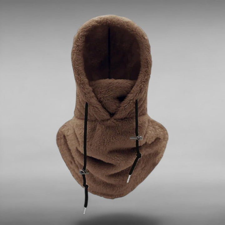 Balaclava noire d'hiver, unisexe, offrant une protection maximale contre le froid lors des sports extérieurs.