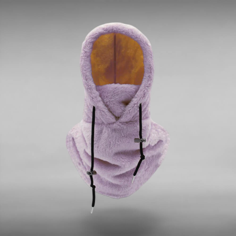 Cagoule d'hiver polyvalente, conçue pour la protection contre le froid et le vent, parfaite pour sports d'hiver.