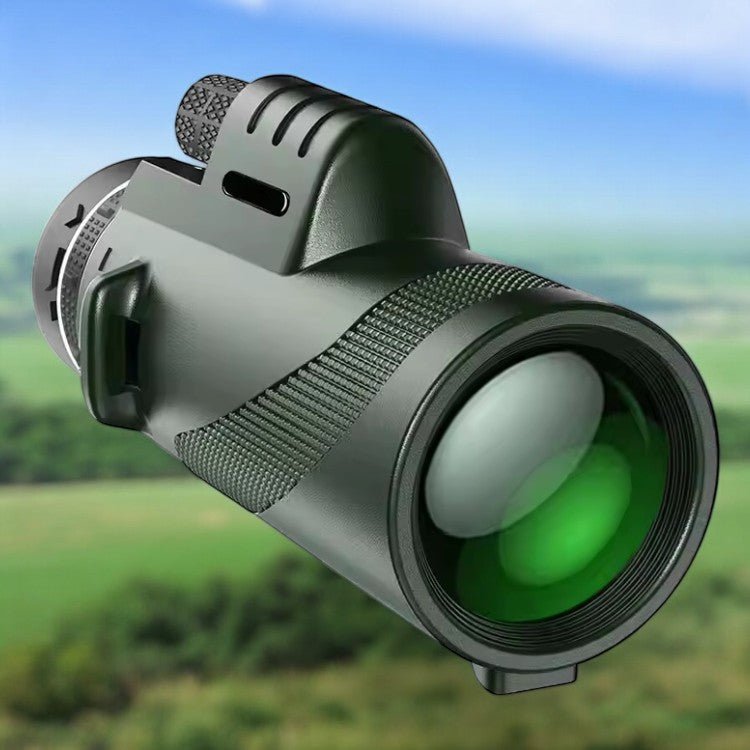 Monoculaire compact 8x HD pour observation nature, oiseaux, randonnée. Léger et portable.